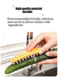 1入組多功能胡蘿蔔刷，可彎曲水果和蔬菜清潔刷，360度無死角，適用於馬鈴薯、胡蘿蔔、蔬菜和水果
