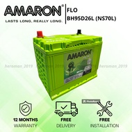 AMARON FLO | BH95D26L | NS70L | TOYOTA VELLFIRE ALPHARD ESTIMA | Car Battery | Bateri Kereta