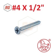 Tapping Screws fh (Flat Head) "LION" 4 x 1/ 2 CONTENTS 2000 PCS/DUS