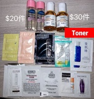 Cetaphil, Kose, Kanebo, Elixir, Sofina, Dermacept vitamin C refine lotion, Albion,  Kiehl’s, Decorte  toner