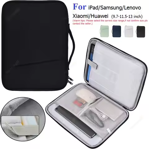 13 Inch Tablet Sleeve Bag for 2025 iPad Air13 Pro13 IPad Pro12.9 M2/M1/2018-2020 Surface Pro 9/8/X/7