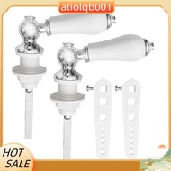 Replacement Toilet Flush Handle in Ceramic, Universal Cistern Lever, for Bathroom Tank Control Part