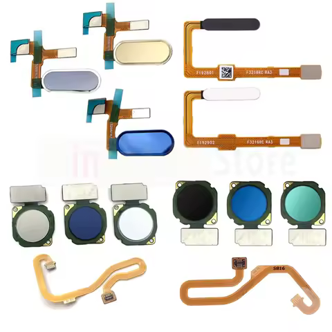 Aiinant Back Home Button Key Connector Touch ID Finger Scanner Fingerprint Sensor Flex Cable For Hua