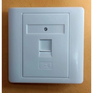 [JaVis] WALLPLATE RJ45 1 PORT FACEPLATE LAN CONNECTOR RJ45