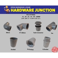 PVC Pipe Fittings(BBB) - Elbow/PT Elbow/Tank Connector/TEE/Socket/PT Socket/Valve Socket (32MM-40MM-