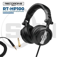 Headphone Recording Tech Rt-Hp100 Studio Monitor Flat Headphones