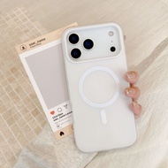 Jelly Silicon Casing For Iphone Matte Design 2 in 1 Magnetic Phone Cover Phone Case For 17 Pro Max 1