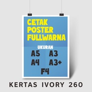 Full color 260 Ivory Paper Printing