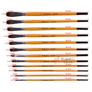 Magritte 826 Langhao gouache pen set 6 single and double number oil painting pens acrylic brush art painting pens Langhao round-headed gouache 1-12 students practice gouache pens.