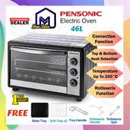 Pensonic Electric Oven 46L with Convection Rotisserie  Function PEO-4605  Ketuhar Elektrik Murah Cor