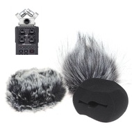 SRMY 1Pc Foam Mic Wind Cover Furry Windscreen Muff For ZOOM H5 H6 Recorder Microphone .