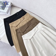 Beautiful multicolored pleated skirt, youthful and feminine short flared skirt with 2 BUTTONS Shop P