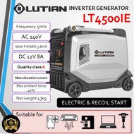 LUTIAN 3800Watt/3.8KW Portable Inverter & Silent Petrol Generator LT4500IE - Battery Start - 6 Month