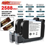 2588 Solvent Black Ink Cartridge | Quick-Dry for Handheld Inkjet Printer | Plastic & Metal Printing