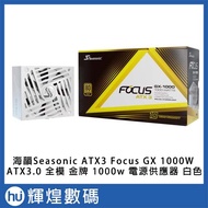 Seasonic ATX3 Focus GX 850W White Full Mode Gold Power Supply