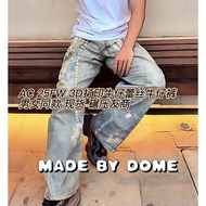 [Daigou Grade] Acne studios New Style 3D Printing Jeans Lace Printing Highly Restore Digital Printin