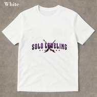 Solo Leveling Sword Design White Summer Short Sleeve T Shirt
