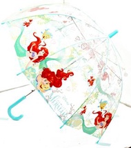 門市自取 或順豐到付 日本直送 - 日本直送 迪士尼小美人魚長雨傘（55cm）長遮 小魚仙 艾麗兒 迪士尼公主 Ariel