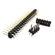 Gold plated 2U / 3U 2.54mm pitch double row needle straight needle 2*1P 2P 3 5 6 8 10 15 20 2*40P