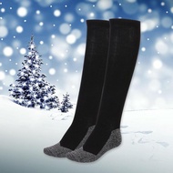 ZAHAA ถุงเท้ากันหนาว ถุงเท้า ถุงน่อง ทำความ ร้อน อุ่น อุณหภูมิ ติดลบ เล่นหิมะ ทำจากเส้นใย Aluminized New Women Men Sports Stockings Winter 35 Aluminized Keep Feet Extended Long Heat Fibers Insulation Below Stockings