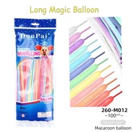100pcs Long Balloons Magic Balloon Birthday Decoration Latex Toys DIY Decoration Balloon 260Q