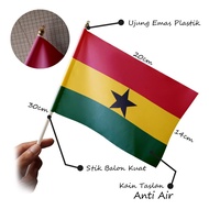 Ghana Country Mini Hand Flag Small 14x20 cm - Parade & Festival Accessories - Evoke Apparel