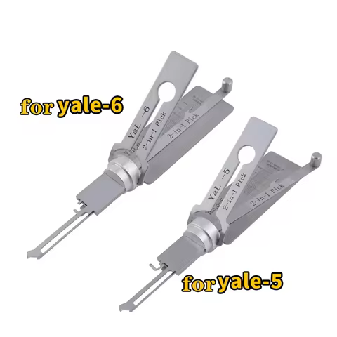 LISHI 2in1 For yale6 yale5 LOCK PICK TOOL 5pin and 6pin For yale lock stainless steel Locksmiths too
