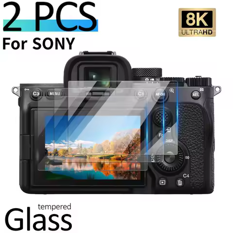 2PCS Camera Tempered Glass For Sony Alpha ZV1 A9 A7RV A7R5 A7IV A7M5/M4/M3/M2 V A7III II A7R2 RX100 