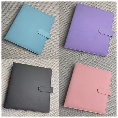 A5 3 Ring Photocard Binder Glitter with Magnetic Button Ins Photo Album Kpop Card Binder 1 2 4 Pocke