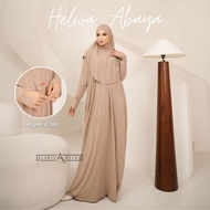 Alawiyahijab - Helwa Abaya Set V Sleeve Old (Instant Hijab Set Wudhu & Nursing Friendly Gamis) Umrah