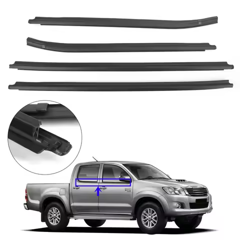 Weatherstrip 4 Door Rubber Seal for Toyota Hilux KUN26 KUN36 GGN25 TGN16 TGN36 SR5 VIGO MK6 PICKUP 6