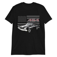 Black 1970 Chevelle 454 Ss Muscle Car Owner Gift Short-Sleeve T-Shirt