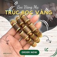 Vòng Tay Trầm Hương trúc tốc vườn bọc vàng mạ nét thời trang thanh lịch