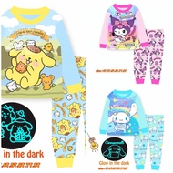 CUDDLE ME GLOW IN DARK POMPOMPURIN KUROMI CINNAMOROLL KUROMI PYJAMAS SANRIO PYJAMAS