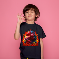 KAOS ANAK IKAN CUPANG PETARUNG MOTIF BAGAN API PAKE NAMA / baju anak laki laki / kaos anak laki laki