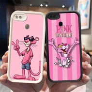 YA-33 Pink Panther Shockproof Casing for OPPO A7 F7 A12s A12 F9 A5S Realme 2 Pro