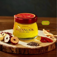 Convenient Glass Jar for Bird's Nest and Lotus Bowl with Red Tin Lid 75ML 100ML 150ML Gourd Shape An