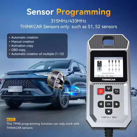 THINKCAR VENU 90 Car Tire Pressure Diagnose Tool Automotive TPMS Sensor Programming Learning Activat