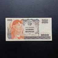 Uang Kertas Kuno Indonesia Rp 1000 Rupiah 1968 Seri Sudirman TP27fn