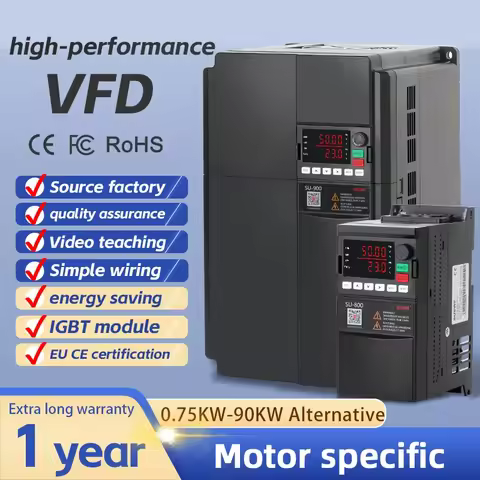 VFD 11KW 15KW 18KW 22KW 30KW High-performance vector type frequency converter AC380v three-phase mot
