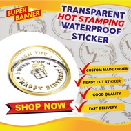 Transparent Hot Stamping Waterproof Sticker