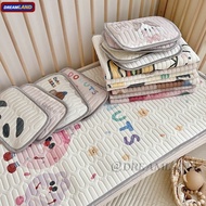 Cute Little Bear Ice Silk Latex Mat Bedsheet  60*120cm Size  Ice silk mat two-piece Baby seating mat Pillow YPDD