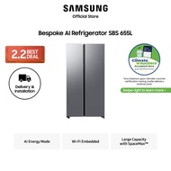 [Climate Voucher Eligible] [Pre-order] Samsung RS70F65Q3TSS SBS - AI Energy Mode Bespoke Refrigerato