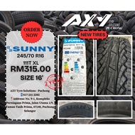 🔥245/70 R18 111T XL SUNNY (NEW TYRE) - TAYAR ORIGINAL | Tayar Baru Berkualiti Import Brand | 100%