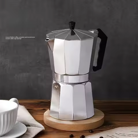 Mocha Coffee Pots Italian Aluminum Octagonal Pot Coffee Cup Maker Tea Maker Portable Coffee Maker