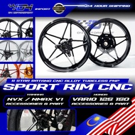 NVX/NMAX V1/VARIO 125/150｜Rim X1R Bintang CNC Casting Alloy 5 Star Tubeless 1.85X2.15/2.5X3.5 ｜13/14