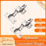 (Per Pairs) Hydraulic Hinges  Soft Close Heavy Duty Concealed Hinges