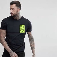 Original Armani Exchange EA7 T shirt classic cotton trendy fashion loose breathable men T shirt Keme