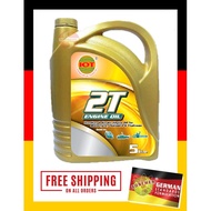 S2U IOT Premium 2 STROKE 2T 5L Engine Oil For Motorcycle Outboard Chainsaw Minyak Enjin 5Liter Motor Mesin Rumbut 2T