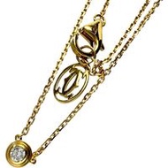 CARTIER/Cartier Diamond Necklace D'Amour XS 18K Gold 2.2g 41cm Women's